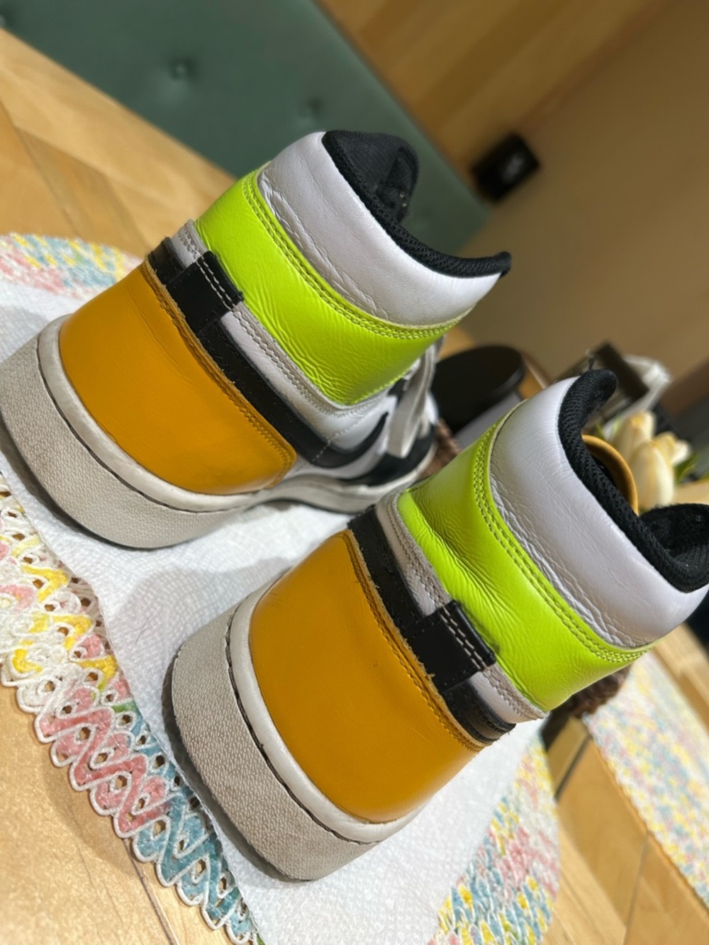 Nike Air Jordan 1 High Golf Volt University Gold Men’s Size 11 - Picture 8 of 11